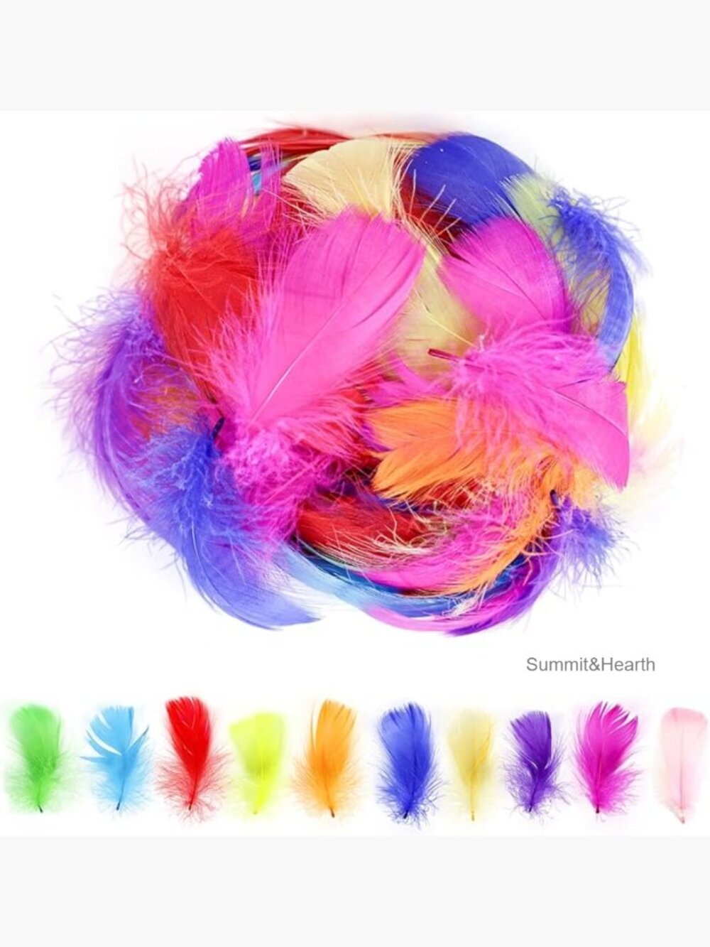 200 Natural Goose Feathers for Crafts DIY Dream Catcher Wedding Decor